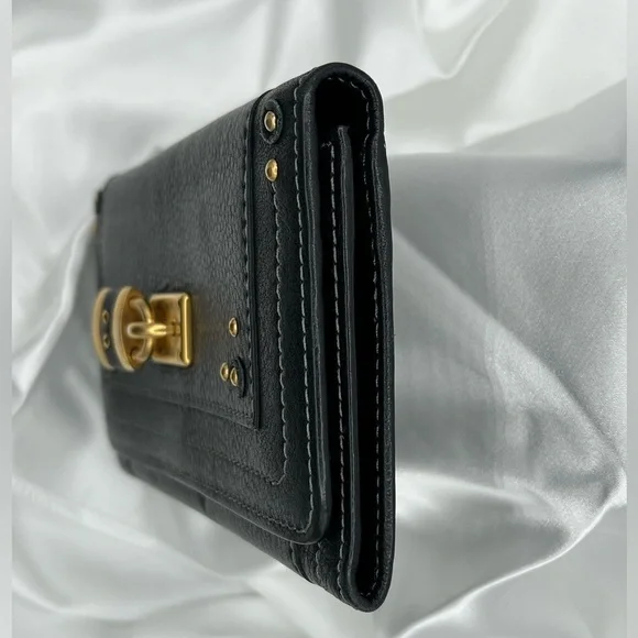 NEW ARRIVAL: CHLOE Paddington Black Leather Bifold Wallet - Picture 4 of 11